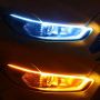 LED Диодни Дневни светлини RXZ Amio DRL+Turn light Car Light с функция бягащ мигач-30СМ, снимка 1 - Лед осветление - 45889431