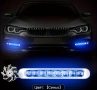 Комплект два броя синьо и бяло автомобилна ветроуправляема LED лампа, снимка 7