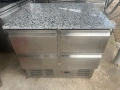 Хладилна маса с гранит с 4 чекмеджета професионална profesionalna hladilna masa s granit, снимка 1