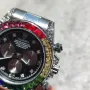 Мъжки луксозен часовник Rolex Daytona Rainbow 🌈 Steel , снимка 3