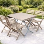 Градински комплект маса и 4 стола (сгъваем), снимка 2
