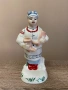 Винтидж порцеланова статуетка „Момиче със сапожки“, СССР, снимка 1
