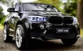 Двуместен джип Лицензиран BMW X6M 12V C MP3 с меки гуми с 2 Кожена седалка за 2 деца, снимка 1