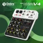 Смесителен пулт, Debra V4, DJ Mixer, Bluetooth, Usb player, Plug and Play , снимка 17