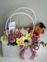 Кокетни чантички с ароматни сапунени рози + мече “Абитуриент”, снимка 1 - Подаръци за жени - 45626468
