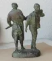 Работници, статуетка, фигура, пластика, патина, надпис и  спортист с бухалка, снимка 11
