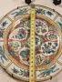 китайска декоративна порцеланова чиния за стена с позлата 7/5, снимка 5