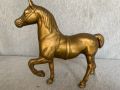 месингова статуетка на кон , снимка 1 - Статуетки - 45700068