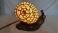 Настолна лампа тип Тифани  с форма охлюв , снимка 8