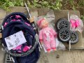 Детска количка за кукла - MegaSet 9в1, снимка 3