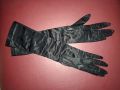 Черни сатенени  елегантни ръкавици с еластичност , снимка 5
