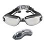 Очила за плуване за възрастни, ASKSA, с тапи за уши, UV защита и против замъгляване, гъвкав нос , снимка 1