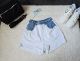 Дамски къси дънкови панталонки със син деним в горбата част , снимка 5