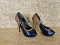 Дамски обувки на ток 13см,платформа 3см, снимка 1