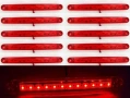 1бр. Лед LED габарити с 12 диода , 12-24V , ЧЕРВЕНИ за камион ремарке, снимка 1