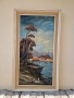 Страхотна антикварна авторска майсторска картина масло върху платно , снимка 2