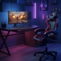 Ергономичен геймърски стол с поставка за крака – комфорт и стабилност за дълги часове без болка, снимка 4