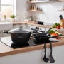 Комплект съдове за готвене 6 части Cheffinger – тенджера 24 см, тигани 24 и 28 см, за индукция, снимка 1