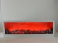 Светеща декоративна камина, ефект на истински пламък, 61x20x10см, снимка 2