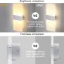 НОВА! LED стенна лампа, 6W, 600LM, топла бяла светлина (3000K), снимка 6