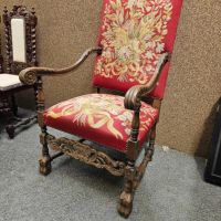 Уникално кресло с дърворезба, снимка 2 - Дивани и мека мебел - 45423939