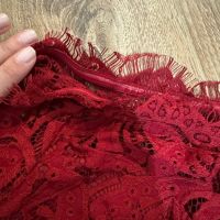 Дантелена рокля червена, снимка 2 - Рокли - 45200021