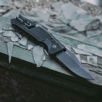 Сгъваем нож SOG Trident AT, в цвят Blackout - 9,4 см, снимка 8 - Ножове - 45268207