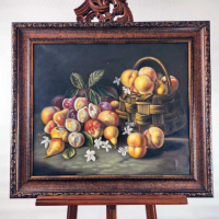Голям натюрморт - Кошница с плодове, снимка 1 - Картини - 44989153
