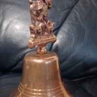 Английска месингова камбана, снимка 3 - Антикварни и старинни предмети - 45877996