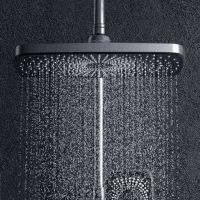 Луксозна Душ колона 4 в 1, дисплей за температура, с чучур за вана, душ тип дъждовен душ, , снимка 4 - Други стоки за дома - 45325293