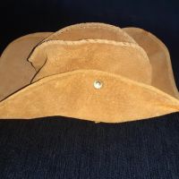Каубойска шапка от естествена кожа за дете или възрастен, снимка 4 - Шапки - 45603696