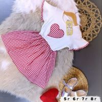 Детска рокля сърце 5-8г , снимка 1 - Детски рокли и поли - 45262397