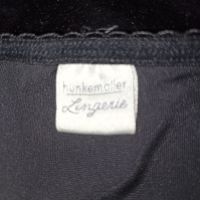 Hunkemoller XL- Черни еластични бикини от гладко кадифе и дантела , снимка 6 - Бельо - 45540737