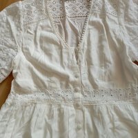 Нова бяла 2-3ХЛ рокля, снимка 5 - Рокли - 45382967