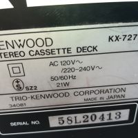 KENWOOD KX-727R DECK MADE IN JAPAN-ВНОС SWISS LNWC2304240843, снимка 6 - Декове - 45413592