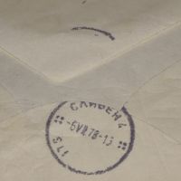 Пътувал пощенски плик с марки и печат от соца за КОЛЕКЦИЯ 44584, снимка 7 - Филателия - 45262072