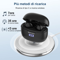 Blackview слушалки, микрофон, LED , безжични , сензор за докосване, снимка 6 - Bluetooth слушалки - 44957221