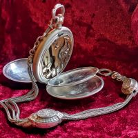 Старинен Османски джобен часовник с кюстек, снимка 2 - Антикварни и старинни предмети - 45135586