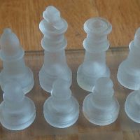  Стъклен шах 25/25 см., снимка 4 - Шах и табла - 45132136