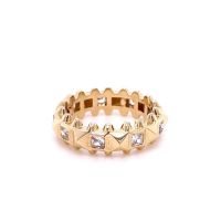 Златен дамски пръстен Cartier 3,88гр. размер:55 14кр. проба:585 модел:23203-5, снимка 3 - Колиета, медальони, синджири - 45179550