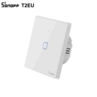 SONOFF T2EU1C-TX Смарт превключвател за осветление Стъклен панел Бял 1 бутон, снимка 2 - Друга електроника - 45209680