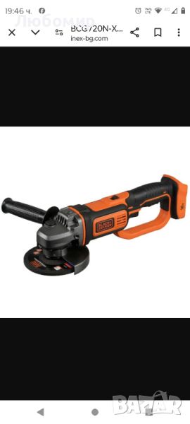 Акумулаторен ъглошлайф Black & Decker BCG720N,18 V,125мм Solo

, снимка 1