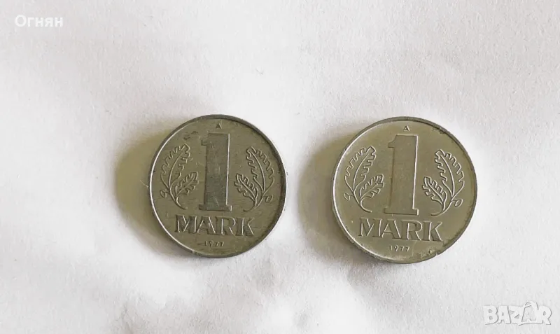 1 марка 1977 ГДР, снимка 1