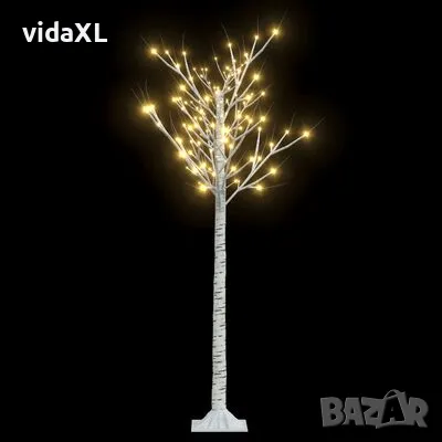 vidaXL Коледно дърво 140 LED 1,5 м топло бяло върба за закрито/открито(SKU:328676), снимка 1