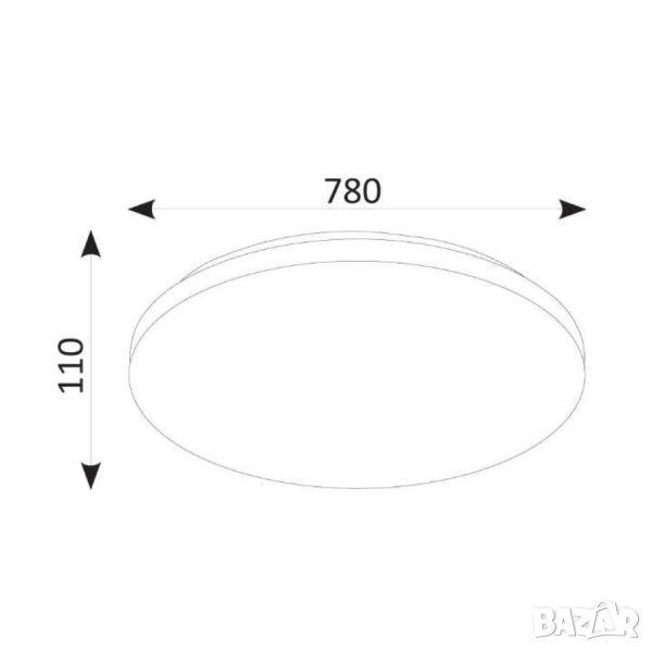 LED Плафон Argia с дистанционно 120W Star, снимка 1