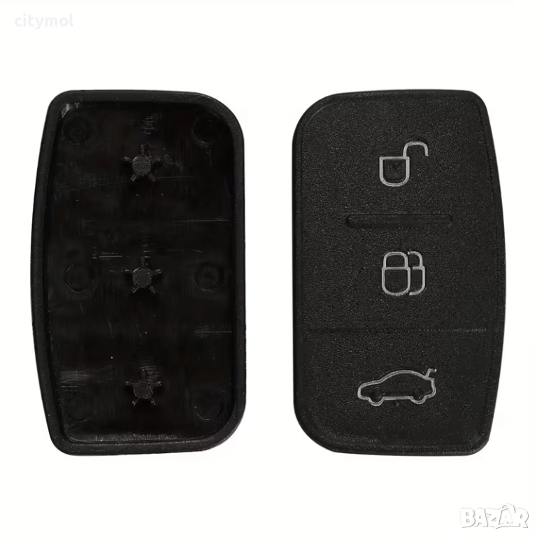 Резервни копчета за ключ за FORD Mondeo, Fiesta, Focus, Transit, Connect KA и др​​ - 3 бутона, снимка 1