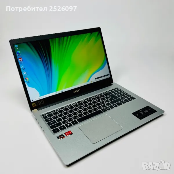 Acer Aspire 3/15,6” FHD/Ryzen 5 3500U/512GB NVMe/8GB DDR4, снимка 1