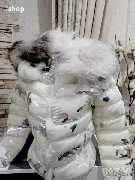 	Дамско Яке Естествен Пух Moncler, снимка 1