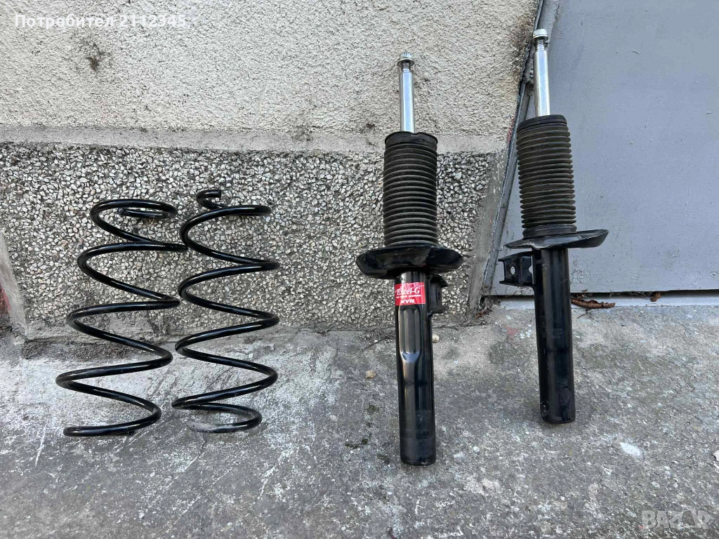 Предни амортисьори, пружини, ударни тампони и прахозащитни за голф 5, снимка 1