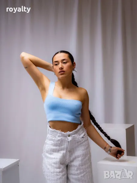 Син дамски топ , снимка 1